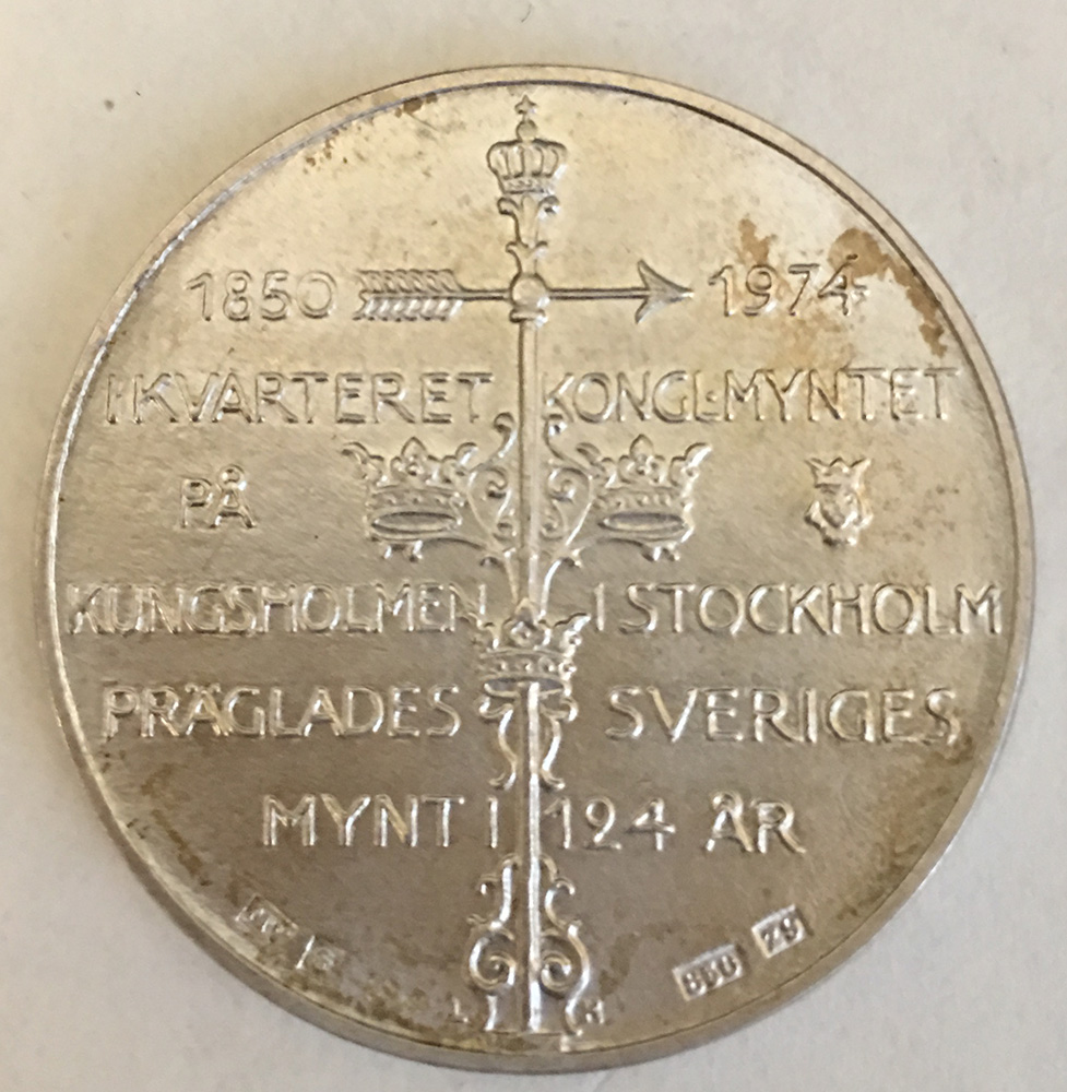 Лот 157. Медаль в честь Шведского монетного двора (Медаль в честь Шведского монетного двора.
Серебро)